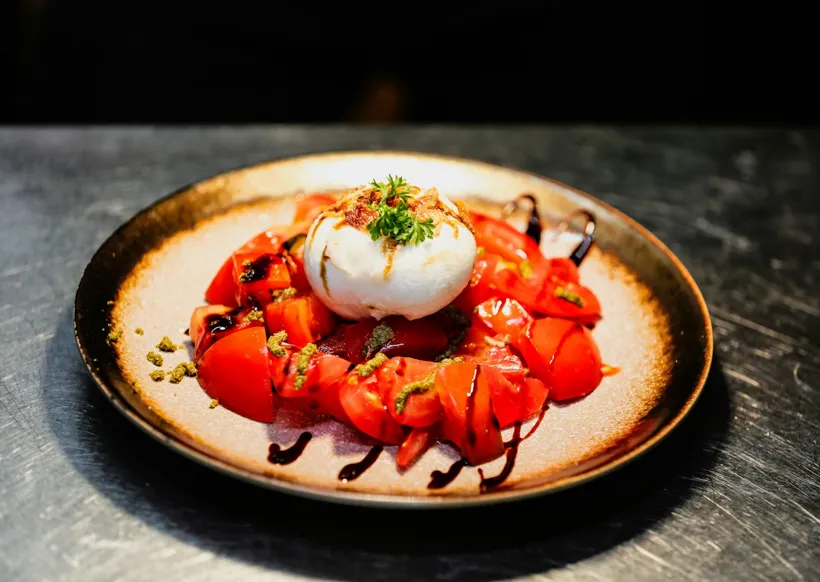 Mozzarella mit Tomaten